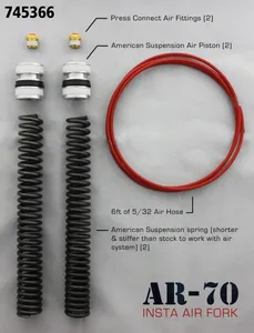 American Suspension AMERICAN SUSPENSION AIRRIDE FRONT FORK KIT FOR TOURING