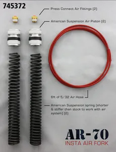 American Suspension AMERICAN SUSPENSION AIRRIDE FRONT FORK KIT FOR TOURING