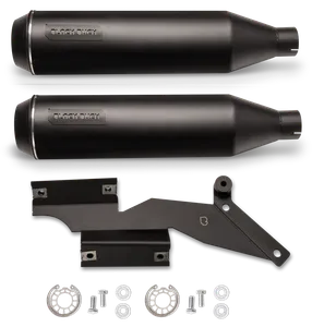 Black Duck Parts BLACK DUCK SLIP-ONS FOR MILWAUKEE EIGHT SOFTAIL