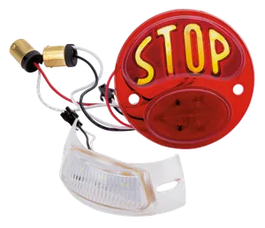 No School Choppers NSC LED Conversion, 1928 Style Stop Lens w/License Light