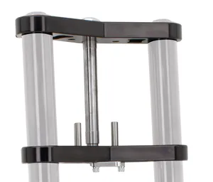 Zodiac (Made in Europe) Maselli Wide Glide Triple Tree Set, 3°, Black Anodized