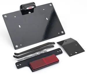 MCJ MCJ LIGHTED LICENSE PLATE BRACKETS FOR MILWAUKEE EIGHT SOFTAIL