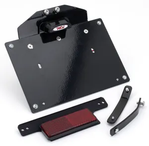 MCJ MCJ LIGHTED LICENSE PLATE BRACKETS FOR MILWAUKEE EIGHT SOFTAIL