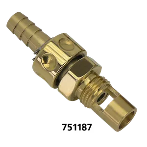 Kustom Tech CARBURETOR MOUNTED FUEL VALVE FOR S&S CARBURETORS