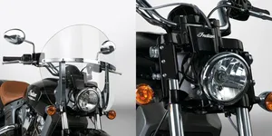 National Cycle NATIONAL CYCLE SWITCHBLADE CHOPPED QUICK-RELEASE WINDSHIELDS