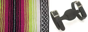 Texas Leather Texas Leather Blanket Holder, Black, with Blanket (ZPN 755304)