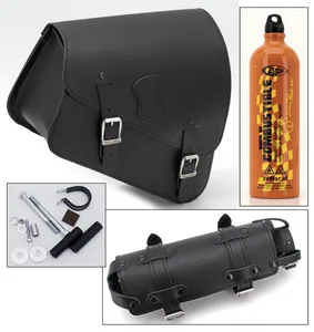 Texas Leather TEXAS LEATHER SPORTSTER FRAME BAG WITH BOTTLE HOLDER