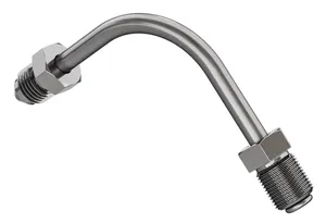 Goodridge Goodridge Brake Line Connector Pipe, 90°, Long, Stainless