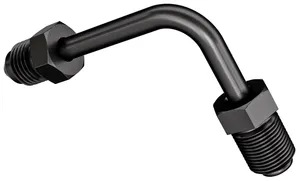 Goodridge Goodridge Brake Line Connector Pipe, 90° Short, Black