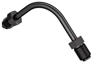 Goodridge Goodridge Brake Line Connector Pipe, 90° Long, Black