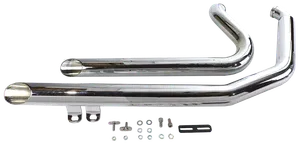 V-Twin WYATT GATLING SOFTAIL DRAG PIPES DOWN SLASH SHORTY