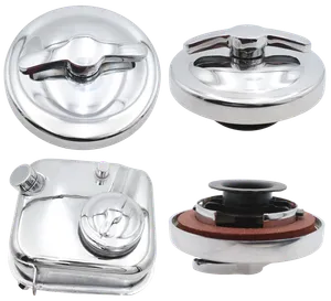 V-Twin CHROME OIL TANK CAP ASSEMBLY