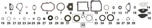 Cometic Gasket TRANSMISSION GASKET & SEALS FOR 4 SPEED BIG TWIN 1936-1986