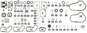 Cometic Gasket GASKETS, O-RINGS AND SEALS FOR SPORTSTER 1986-2003 AND BUELL 1997-2002