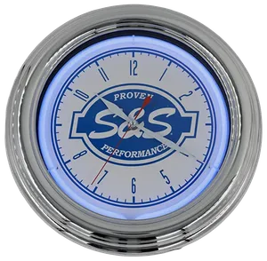 S&S S&S 12.5" NEON CLOCKS