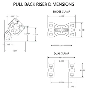 Joker Machine JOKER MACHINE BRIDGE CLAMP PULLBACK RISERS