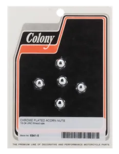 Colony COLONY ROUND TOP CHROME ACORN NUTS