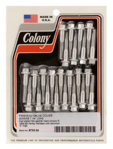 Colony COLONY VALVE COVER SCREW SETS FOR PANHEAD BIG TWIN