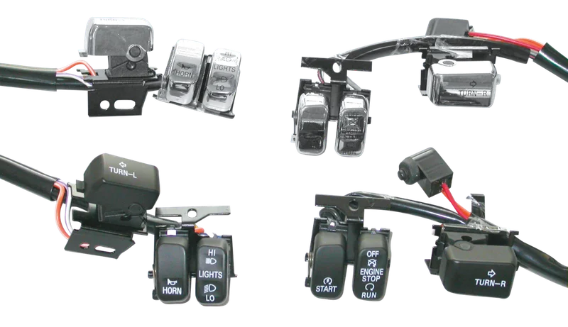 Daytona Engine Start/Stop Switch RH, Black, 1996-2013 FLH/T Models - 71589-96