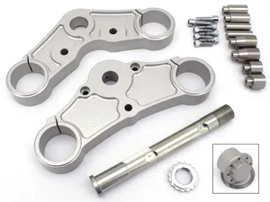 Zodiac (Genuine Zodiac Products) Maselli Mid Glide Triple Tree Kit, 0°, Clear Anodized, 54mm