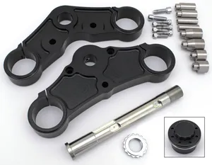 Zodiac (Genuine Zodiac Products) Maselli Mid Glide Triple Tree Kit, 0°, Black Anodized, 54mm