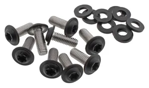 Screws4Bikes BLACK STAINLESS STEEL CHIN SPOILER SCREW KITS
