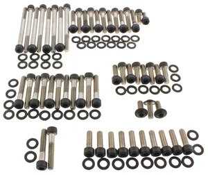 Screws4Bikes BLACK STAINLESS STEEL DRIVETRAIN SCREW KITS