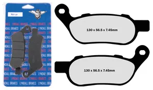 Lyndall Brakes LYNDALL BRAKE PAD SETS, REAR