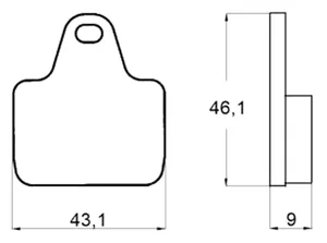 Accossato BRAKE PADS FOR AFTER MARKET CALIPERS
