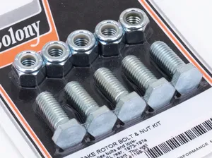 Colony BRAKE ROTOR SCREWS & NUTS FOR SPORTSTER