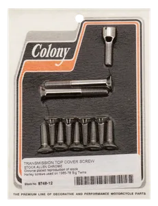 Colony TRANSMISSION TOP COVER SCREW KIT FOR 4 SPEED BIG TWIN