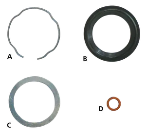 James Gaskets FRONT FORK SEAL RETAINING CLIPS AND BACK UP WASHERS