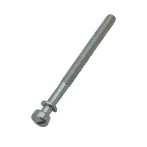 S&S Cycle S&S Super E/G Float Bowl Screw, 10-24 x 2-3/8", Slotted w/ Lock Washer