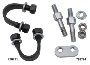 Samwel Supplies Rear Guard U-Bolt Set with Nuts, Black Parkerized, Pair (OEM 13051-38, 49177-38)