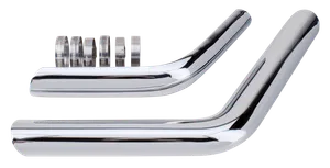 V-Twin Mfg RADII DRAG PIPES FOR ELECTRIC START FX SHOVELHEAD