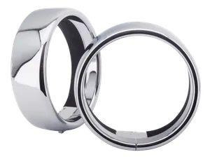 V-Twin Mfg EXTENDED LOOK TRIM RING SET FOR 4 1/2" SPOTLIGHTS