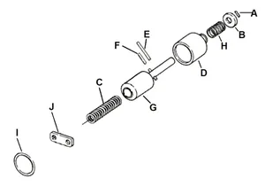 Eastern MC Parts 1965-1988 SOLENOID PLUNGER REPAIR KIT