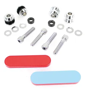 V-Twin Sissy Bar Chrome Docking Hardware Kit, 2018-Up Softail Standard Frame