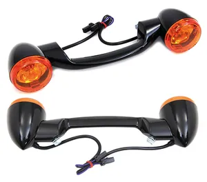 V-Twin REAR TURN SIGNAL BAR WITH BULLET TURN SIGNALS