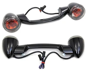 V-Twin REAR TURN SIGNAL BAR WITH BULLET TURN SIGNALS