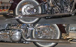 MCJ MCJ ADJUSTABLE TRUE DUAL EXHAUST FOR TWIN CAM SOFTAIL