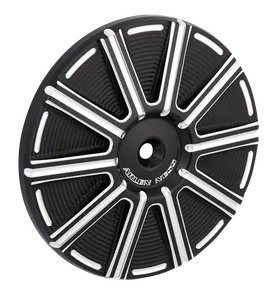 Arlen Ness Big Sucker Stage I Billet Cover, 10-Gauge, Black
