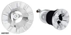 Arlen Ness Ness Velocity Air Cleaner Cover, 10-Gauge, Chrome