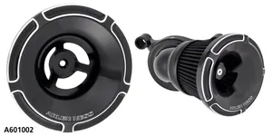 Arlen Ness Ness Velocity Air Cleaner Cover, Beveled, Black