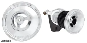 Arlen Ness Ness Velocity Air Cleaner Cover, Beveled, Chrome