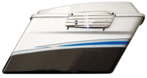 Zodiac (Genuine Zodiac Products) GHDP SADDLEBAG IN SILVER/BLUE PAINT